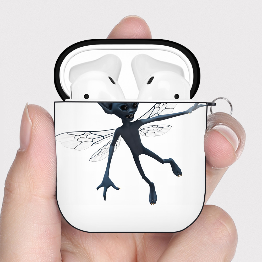 （画像用） Harry Potter ハリー・ポッターシリーズ AirPods 第2世代保護ケース ハードシェル ブラック 耐衝撃・防指紋・カラビナ付き