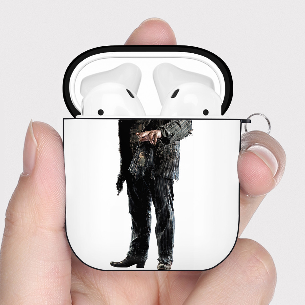 （画像用） Harry Potter ハリー・ポッターシリーズ AirPods 第2世代保護ケース ハードシェル ブラック 耐衝撃・防指紋・カラビナ付き