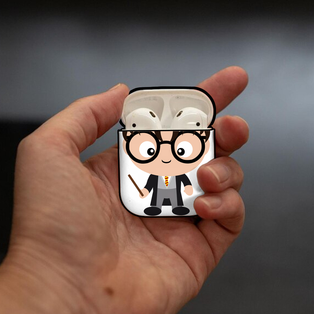 Harry Potter ハリー・ポッターシリーズ AirPods 第2世代保護ケース ハードシェル ブラック 耐衝撃・防指紋・カラビナ付き