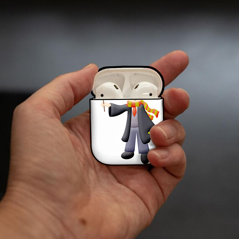 Harry Potter ハリー・ポッターシリーズ AirPods 第2世代保護ケース ハードシェル ブラック 耐衝撃・防指紋・カラビナ付き