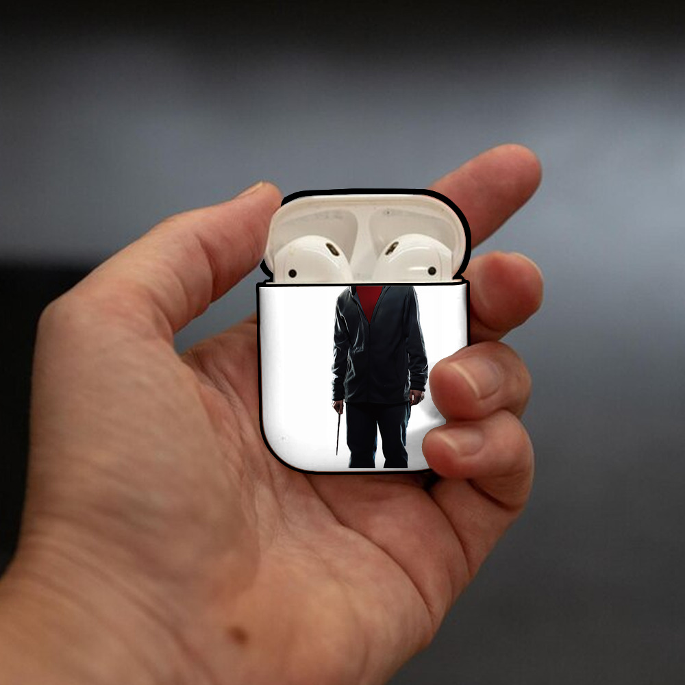 Harry Potter ハリー・ポッターシリーズ AirPods 第2世代保護ケース ハードシェル ブラック 耐衝撃・防指紋・カラビナ付き