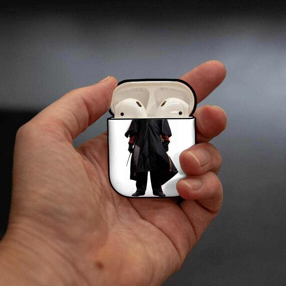 Harry Potter ハリー・ポッターシリーズ AirPods 第2世代保護ケース ハードシェル ブラック 耐衝撃・防指紋・カラビナ付き