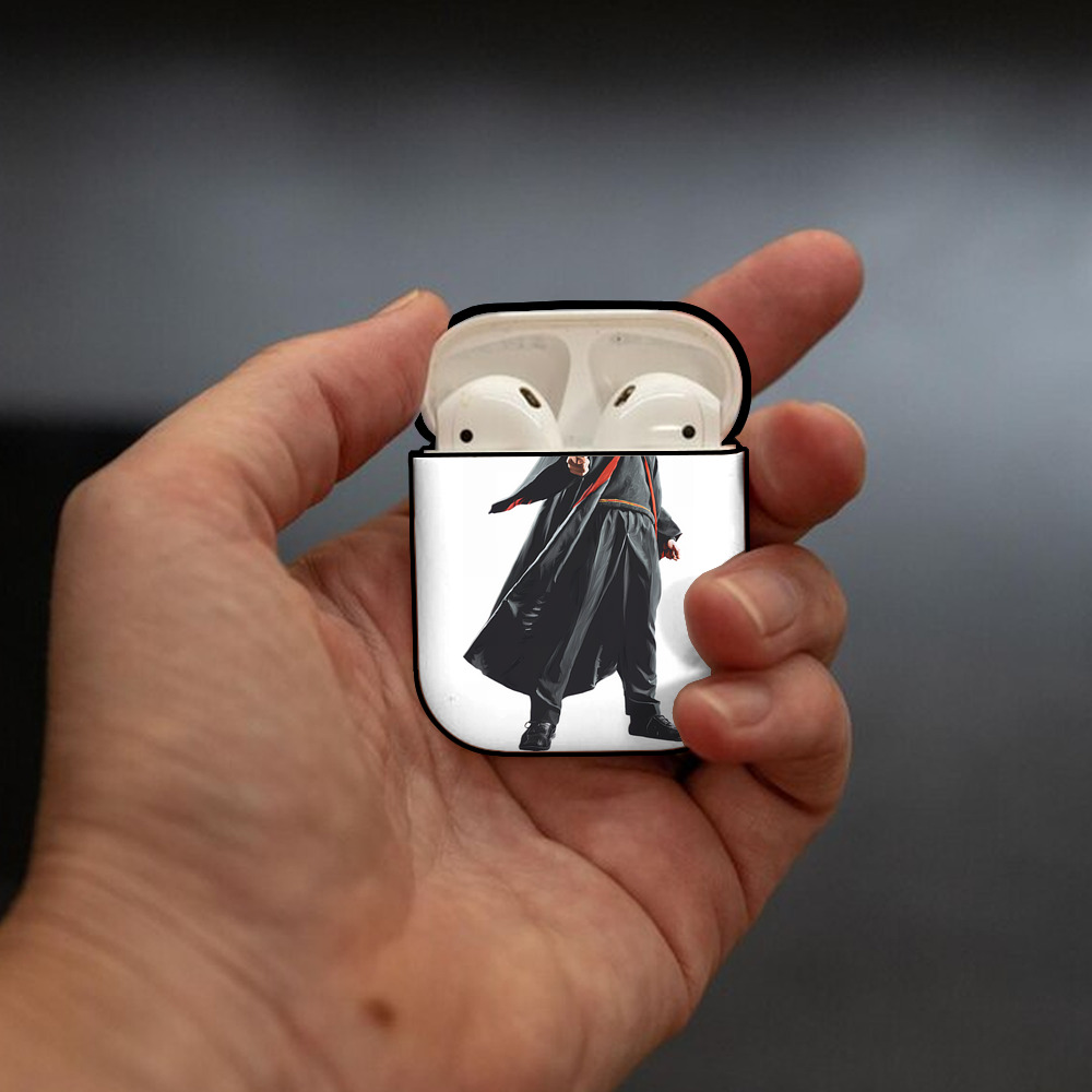 Harry Potter ハリー・ポッターシリーズ AirPods 第2世代保護ケース ハードシェル ブラック 耐衝撃・防指紋・カラビナ付き