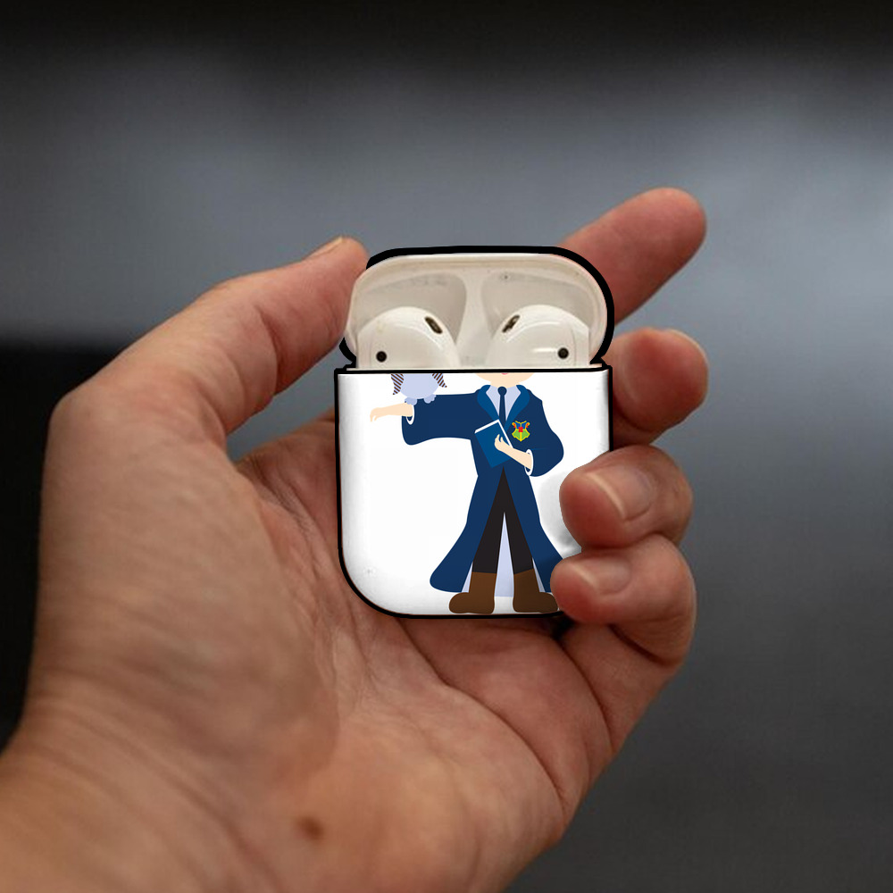 Harry Potter ハリー・ポッターシリーズ AirPods 第2世代保護ケース ハードシェル ブラック 耐衝撃・防指紋・カラビナ付き