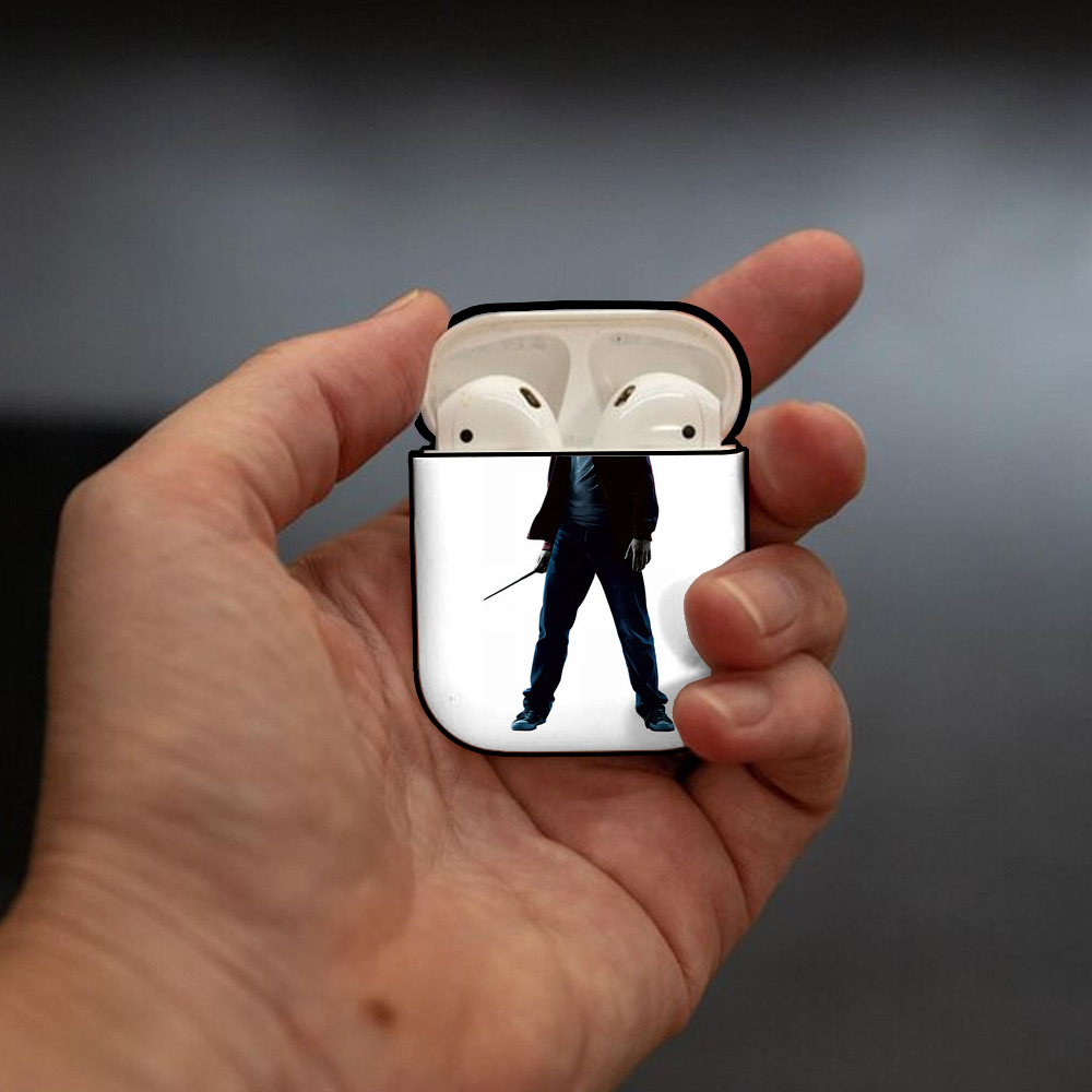 Harry Potter ハリー・ポッターシリーズ AirPods 第2世代保護ケース ハードシェル ブラック 耐衝撃・防指紋・カラビナ付き