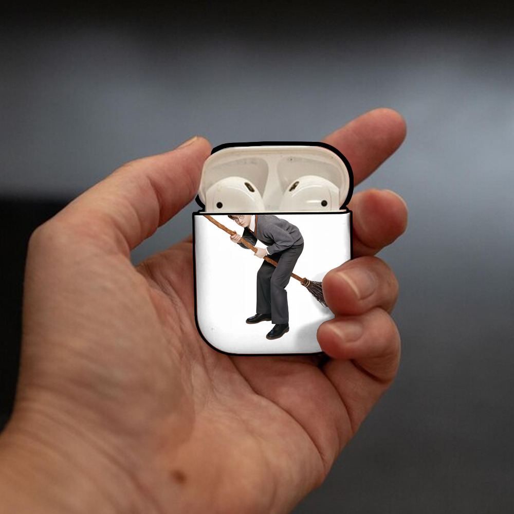 Harry Potter ハリー・ポッターシリーズ AirPods 第2世代保護ケース ハードシェル ブラック 耐衝撃・防指紋・カラビナ付き