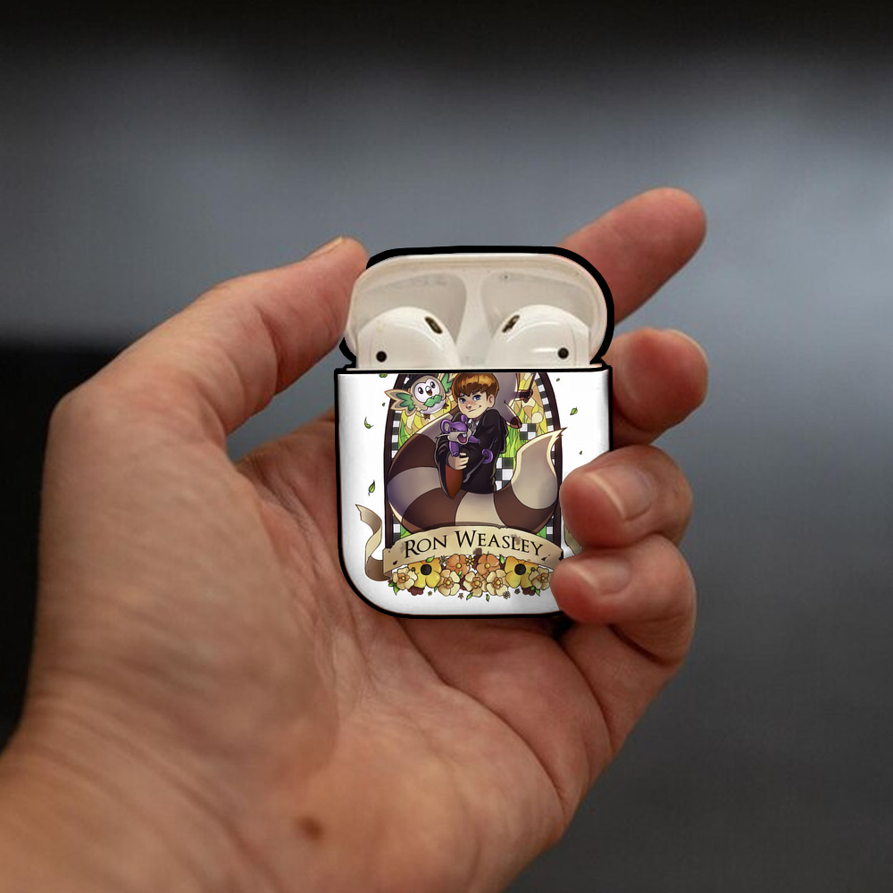 Harry Potter ハリー・ポッターシリーズ AirPods 第2世代保護ケース ハードシェル ブラック 耐衝撃・防指紋・カラビナ付き
