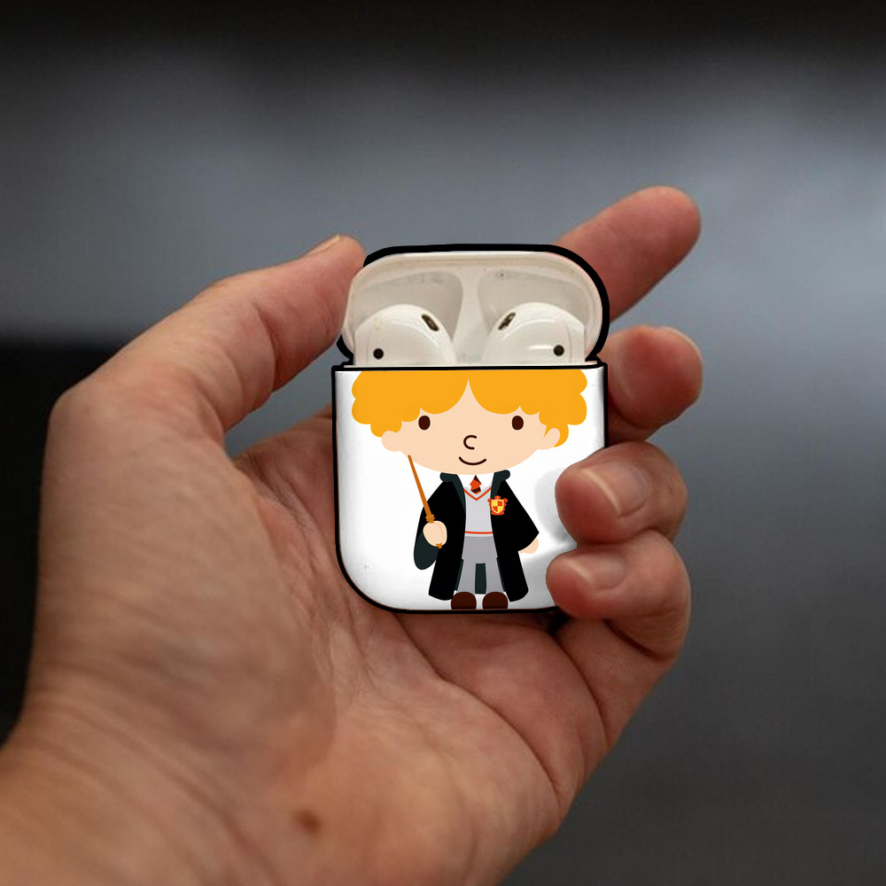 Harry Potter ハリー・ポッターシリーズ AirPods 第2世代保護ケース ハードシェル ブラック 耐衝撃・防指紋・カラビナ付き