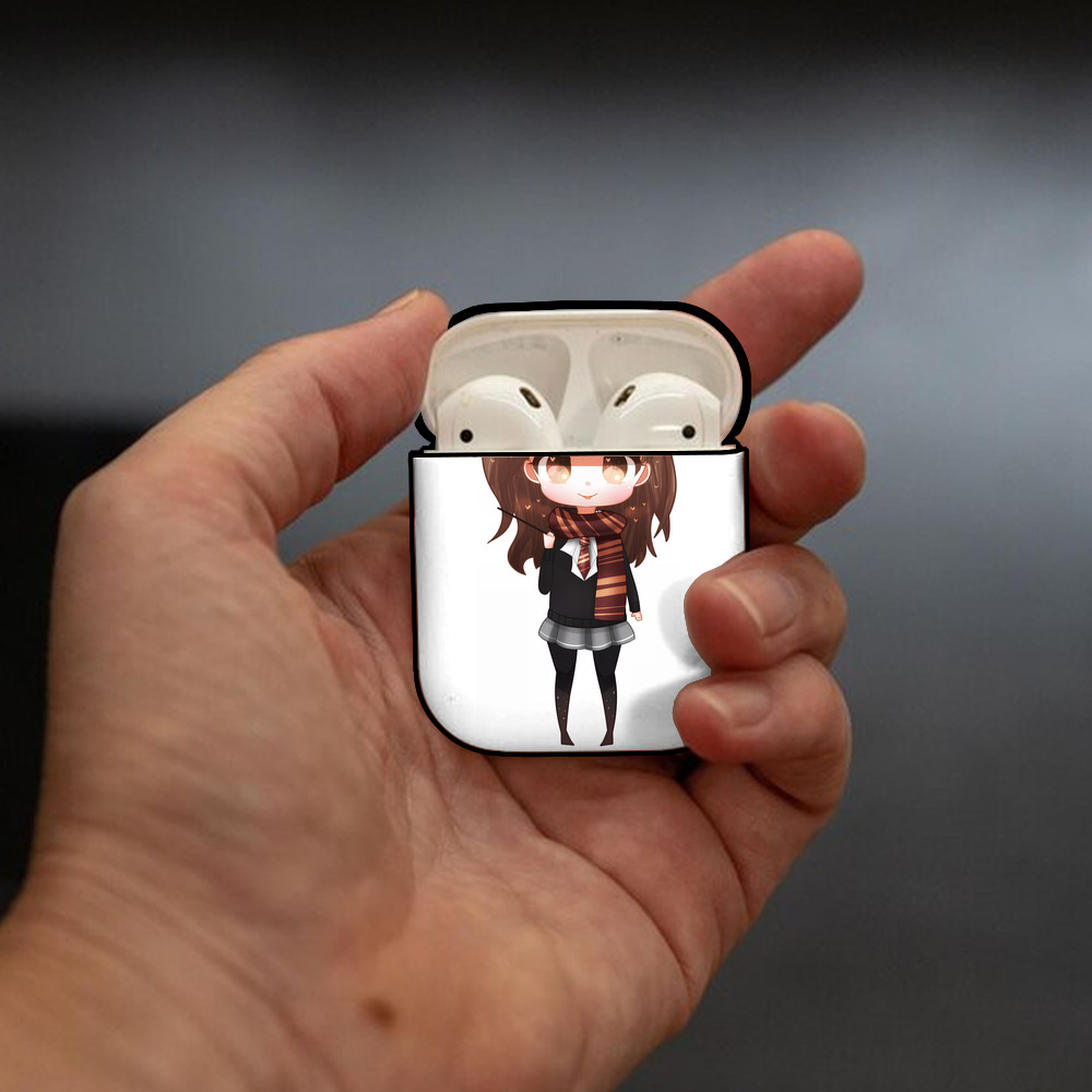 Harry Potter ハリー・ポッターシリーズ AirPods 第2世代保護ケース ハードシェル ブラック 耐衝撃・防指紋・カラビナ付き