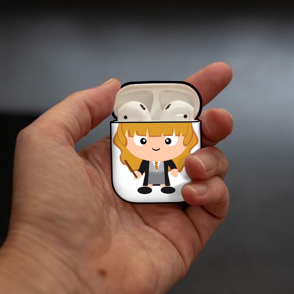 Harry Potter ハリー・ポッターシリーズ AirPods 第2世代保護ケース ハードシェル ブラック 耐衝撃・防指紋・カラビナ付き