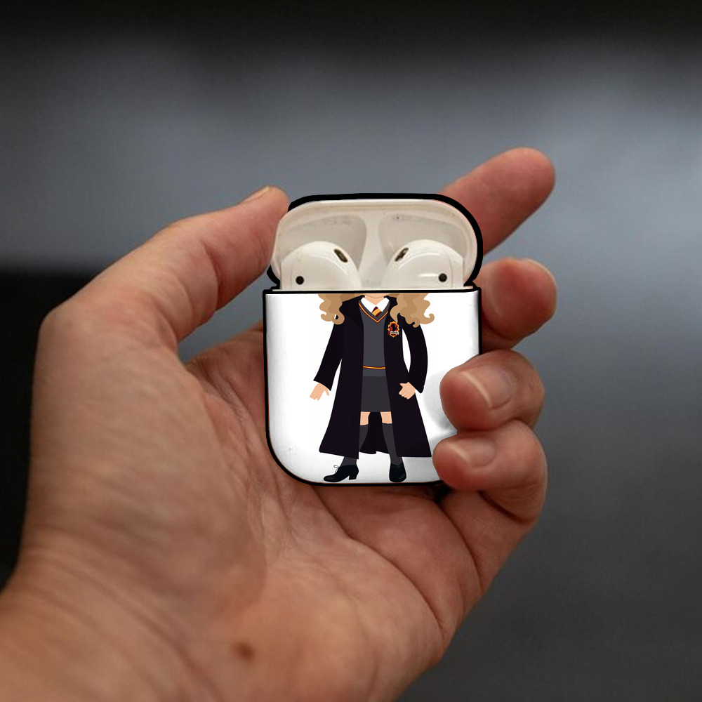 Harry Potter ハリー・ポッターシリーズ AirPods 第2世代保護ケース ハードシェル ブラック 耐衝撃・防指紋・カラビナ付き