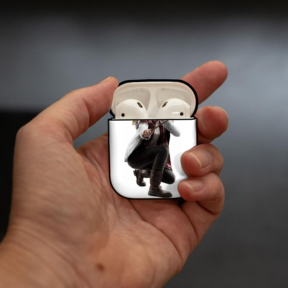 Harry Potter ハリー・ポッターシリーズ AirPods 第2世代保護ケース ハードシェル ブラック 耐衝撃・防指紋・カラビナ付き