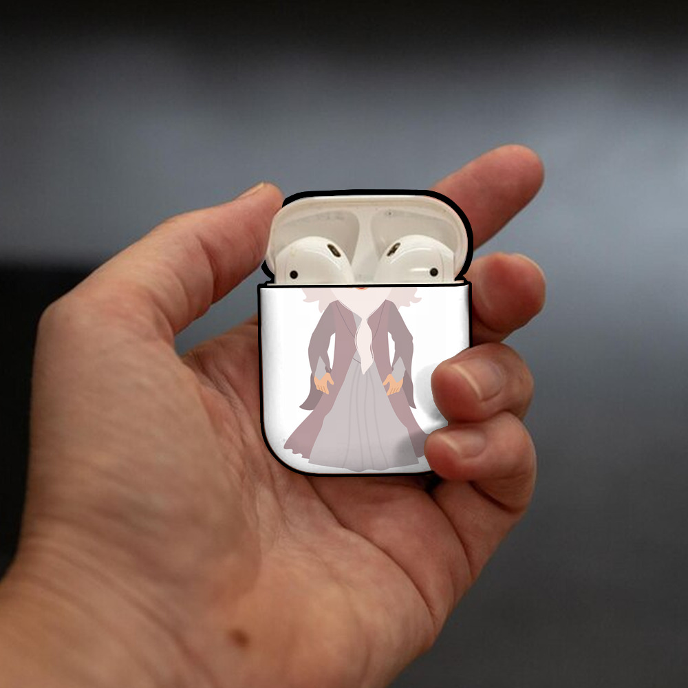 Harry Potter ハリー・ポッターシリーズ AirPods 第2世代保護ケース ハードシェル ブラック 耐衝撃・防指紋・カラビナ付き