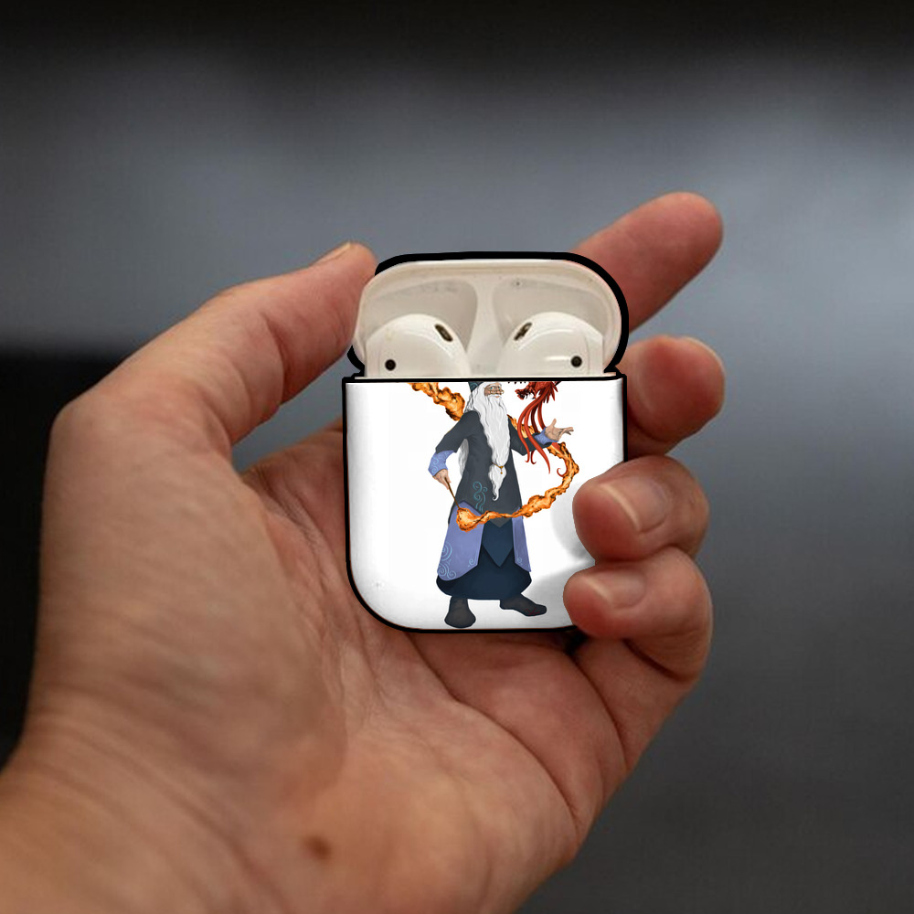 Harry Potter ハリー・ポッターシリーズ AirPods 第2世代保護ケース ハードシェル ブラック 耐衝撃・防指紋・カラビナ付き