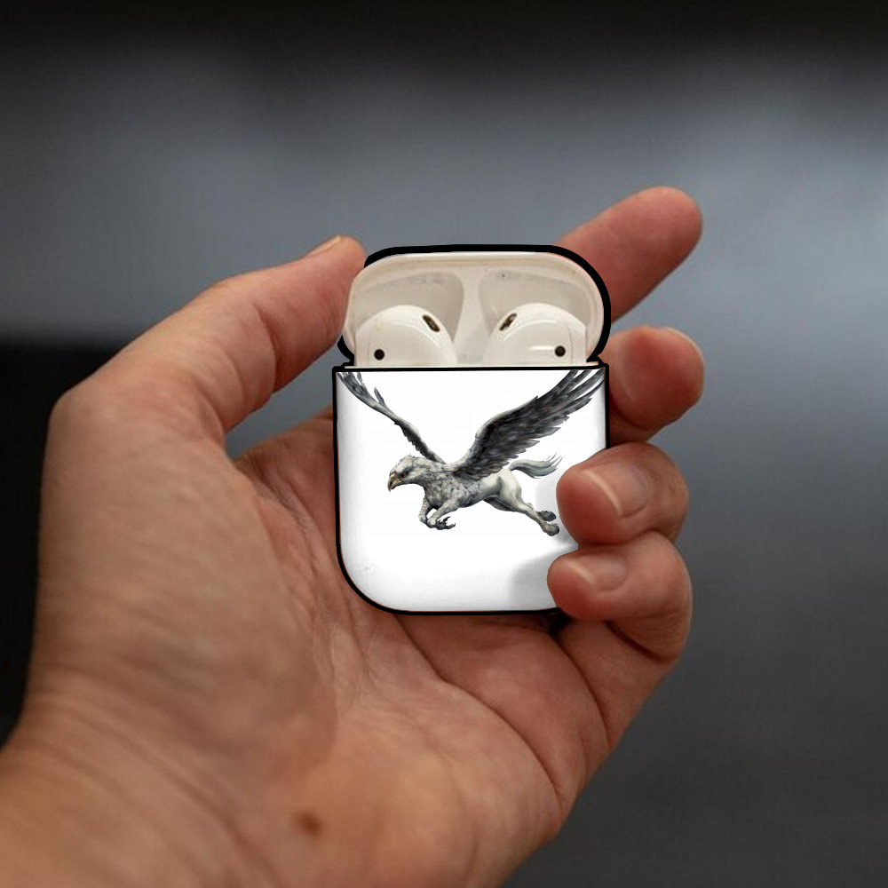 Harry Potter ハリー・ポッターシリーズ AirPods 第2世代保護ケース ハードシェル ブラック 耐衝撃・防指紋・カラビナ付き
