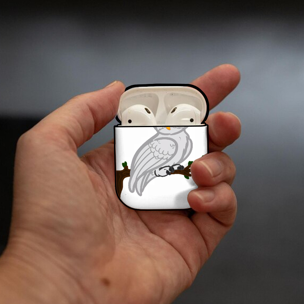 Harry Potter ハリー・ポッターシリーズ AirPods 第2世代保護ケース ハードシェル ブラック 耐衝撃・防指紋・カラビナ付き