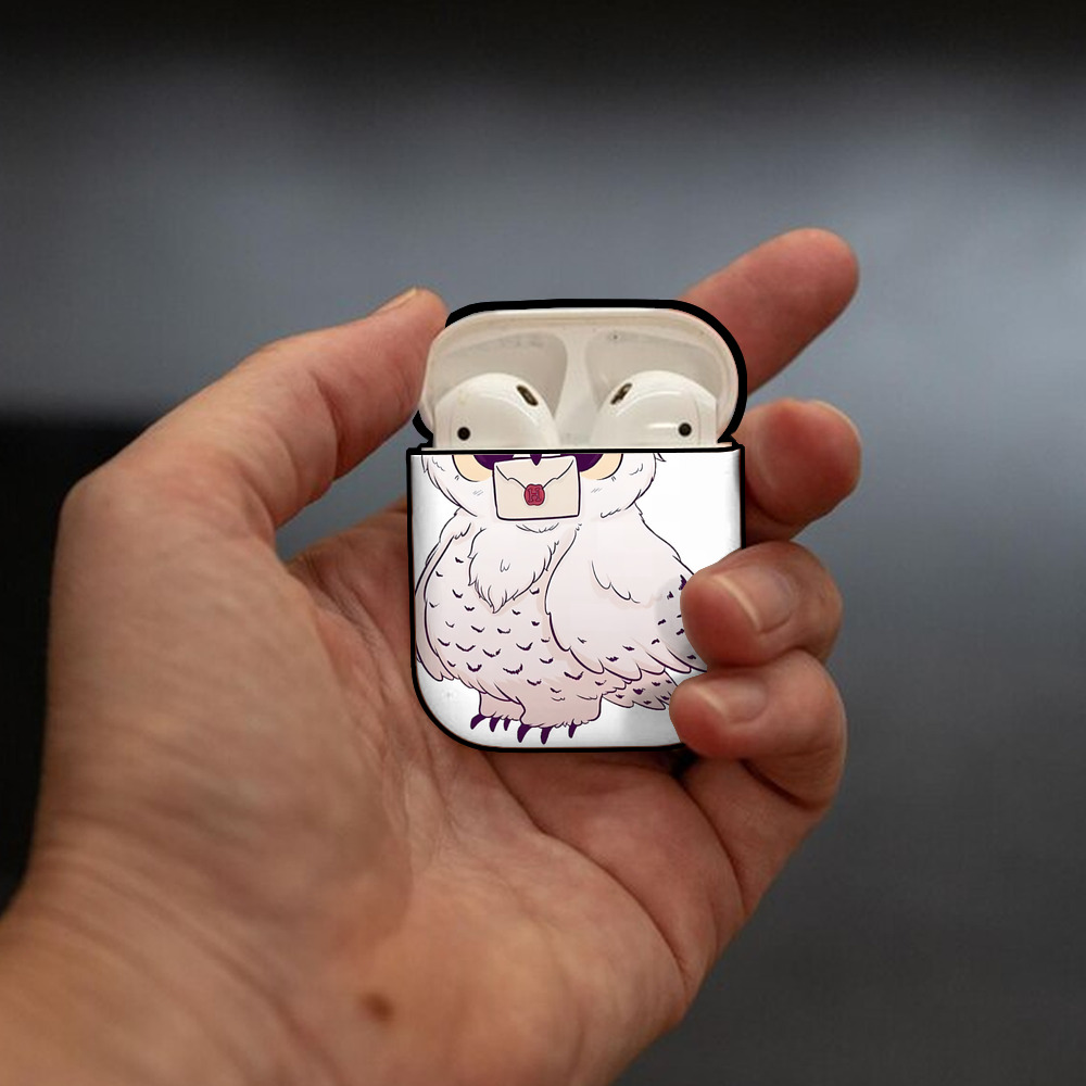 Harry Potter ハリー・ポッターシリーズ AirPods 第2世代保護ケース ハードシェル ブラック 耐衝撃・防指紋・カラビナ付き