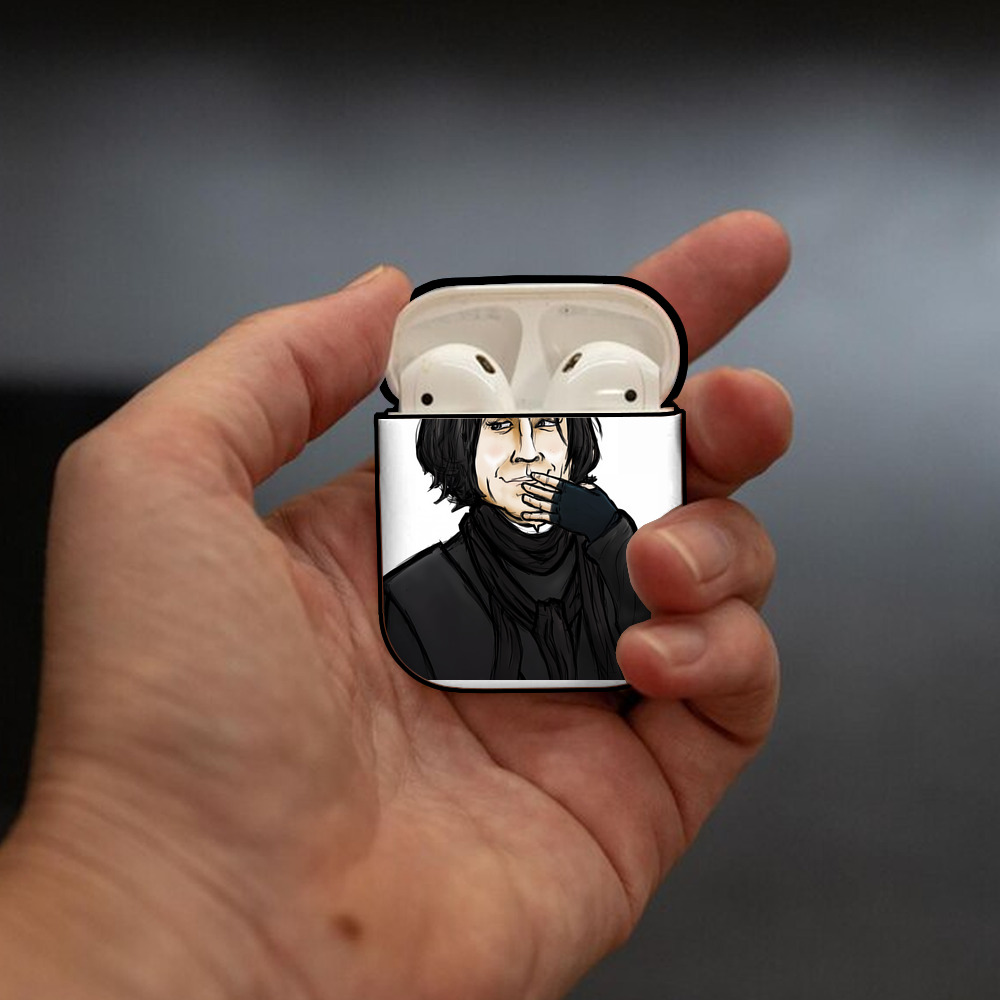 Harry Potter ハリー・ポッターシリーズ AirPods 第2世代保護ケース ハードシェル ブラック 耐衝撃・防指紋・カラビナ付き