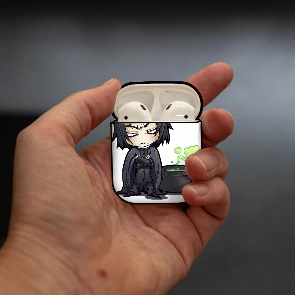 Harry Potter ハリー・ポッターシリーズ AirPods 第2世代保護ケース ハードシェル ブラック 耐衝撃・防指紋・カラビナ付き