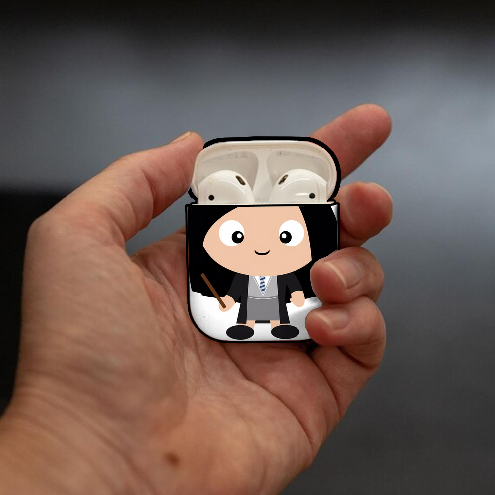 Harry Potter ハリー・ポッターシリーズ AirPods 第2世代保護ケース ハードシェル ブラック 耐衝撃・防指紋・カラビナ付き