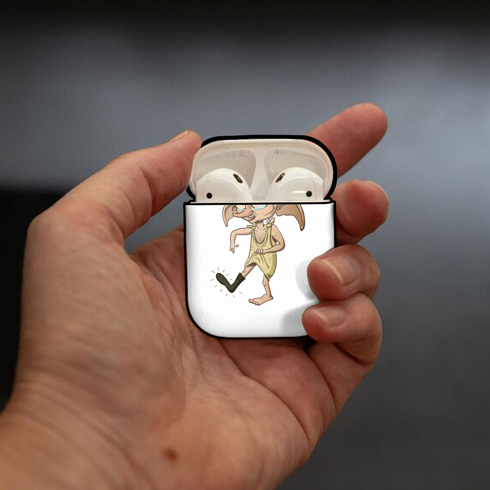 Harry Potter ハリー・ポッターシリーズ AirPods 第2世代保護ケース ハードシェル ブラック 耐衝撃・防指紋・カラビナ付き