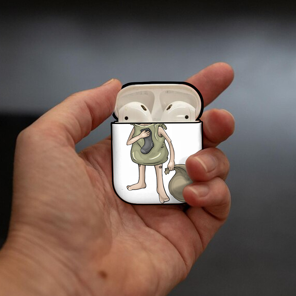 Harry Potter ハリー・ポッターシリーズ AirPods 第2世代保護ケース ハードシェル ブラック 耐衝撃・防指紋・カラビナ付き