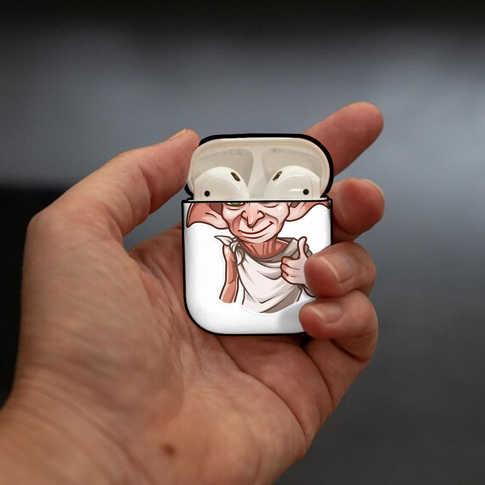 Harry Potter ハリー・ポッターシリーズ AirPods 第2世代保護ケース ハードシェル ブラック 耐衝撃・防指紋・カラビナ付き