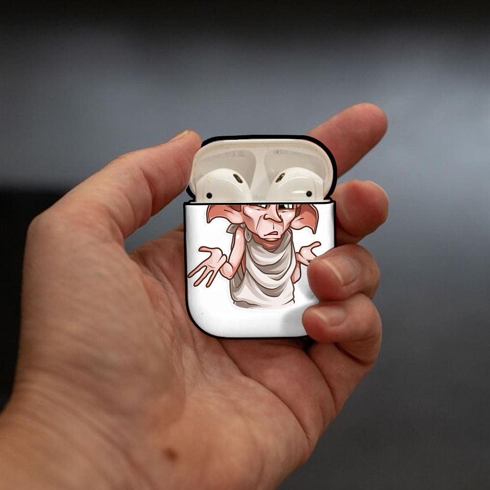 Harry Potter ハリー・ポッターシリーズ AirPods 第2世代保護ケース ハードシェル ブラック 耐衝撃・防指紋・カラビナ付き