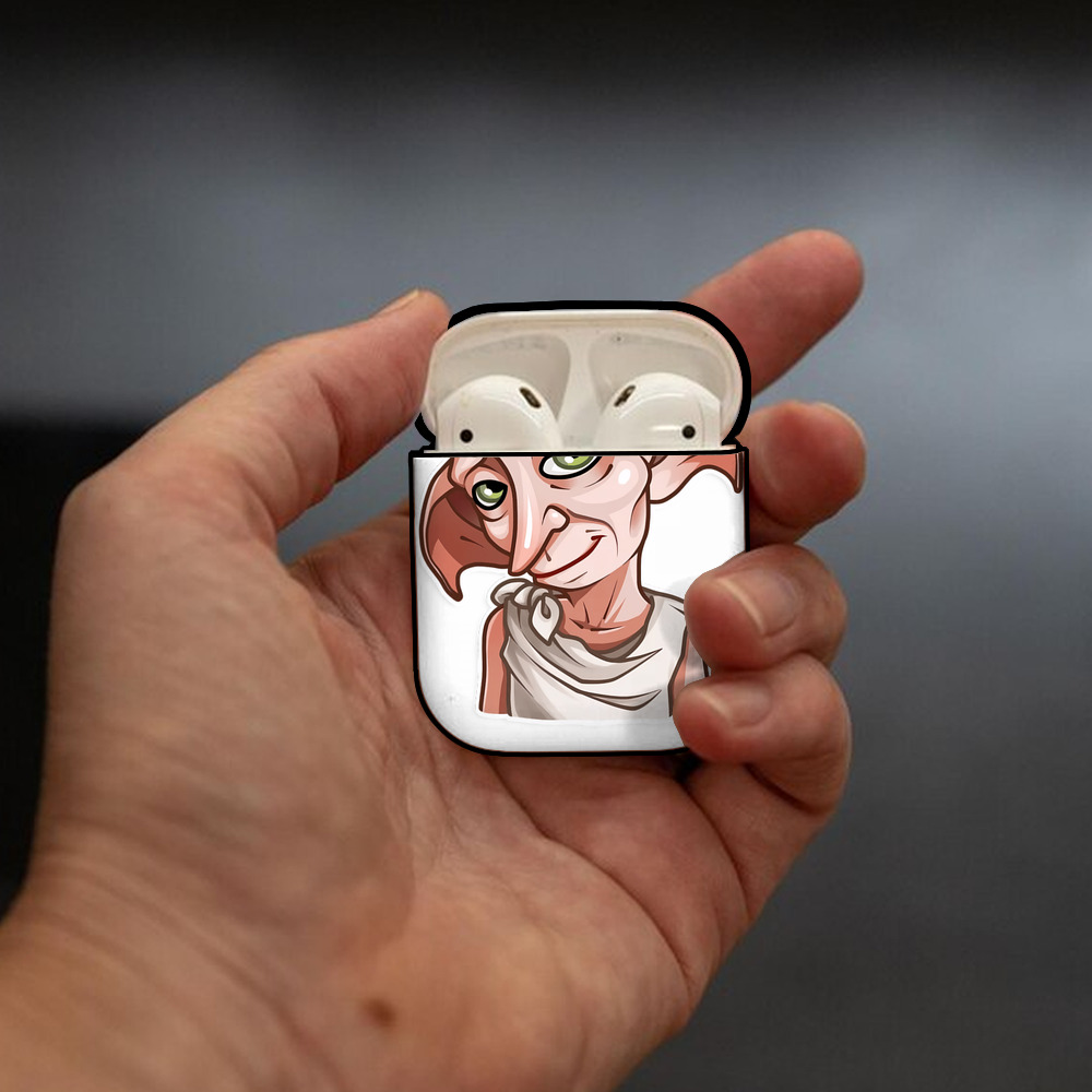 Harry Potter ハリー・ポッターシリーズ AirPods 第2世代保護ケース ハードシェル ブラック 耐衝撃・防指紋・カラビナ付き