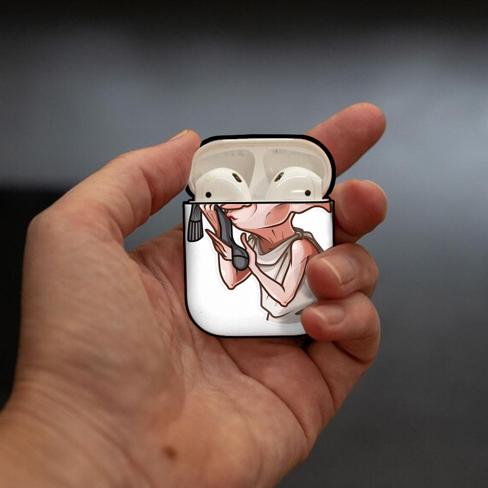 Harry Potter ハリー・ポッターシリーズ AirPods 第2世代保護ケース ハードシェル ブラック 耐衝撃・防指紋・カラビナ付き