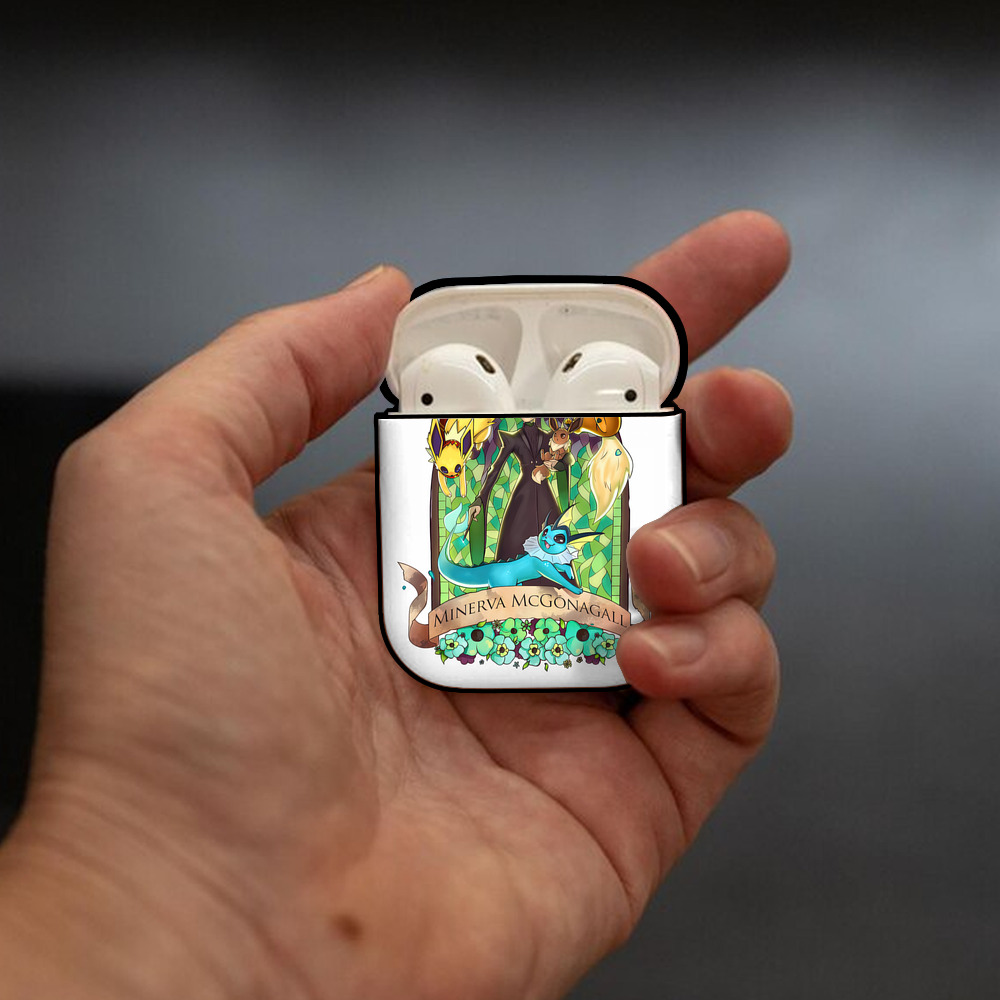 Harry Potter ハリー・ポッターシリーズ AirPods 第2世代保護ケース ハードシェル ブラック 耐衝撃・防指紋・カラビナ付き