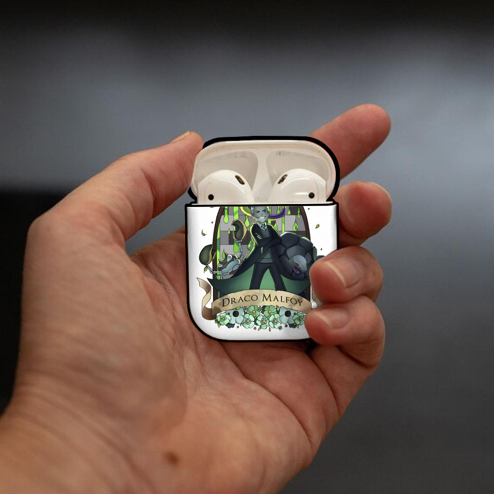 Harry Potter ハリー・ポッターシリーズ AirPods 第2世代保護ケース ハードシェル ブラック 耐衝撃・防指紋・カラビナ付き