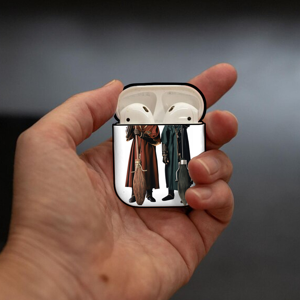 Harry Potter ハリー・ポッターシリーズ AirPods 第2世代保護ケース ハードシェル ブラック 耐衝撃・防指紋・カラビナ付き