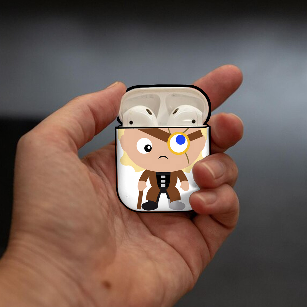 Harry Potter ハリー・ポッターシリーズ AirPods 第2世代保護ケース ハードシェル ブラック 耐衝撃・防指紋・カラビナ付き