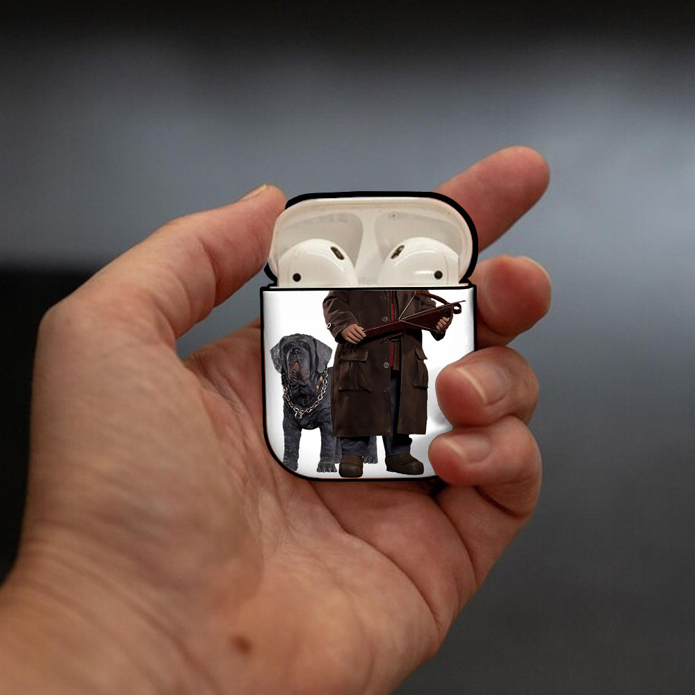 Harry Potter ハリー・ポッターシリーズ AirPods 第2世代保護ケース ハードシェル ブラック 耐衝撃・防指紋・カラビナ付き