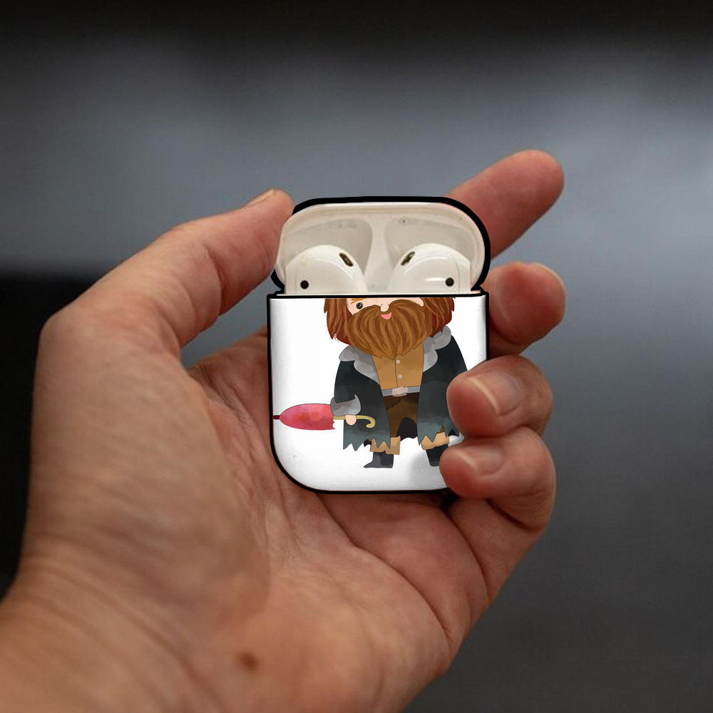 Harry Potter ハリー・ポッターシリーズ AirPods 第2世代保護ケース ハードシェル ブラック 耐衝撃・防指紋・カラビナ付き