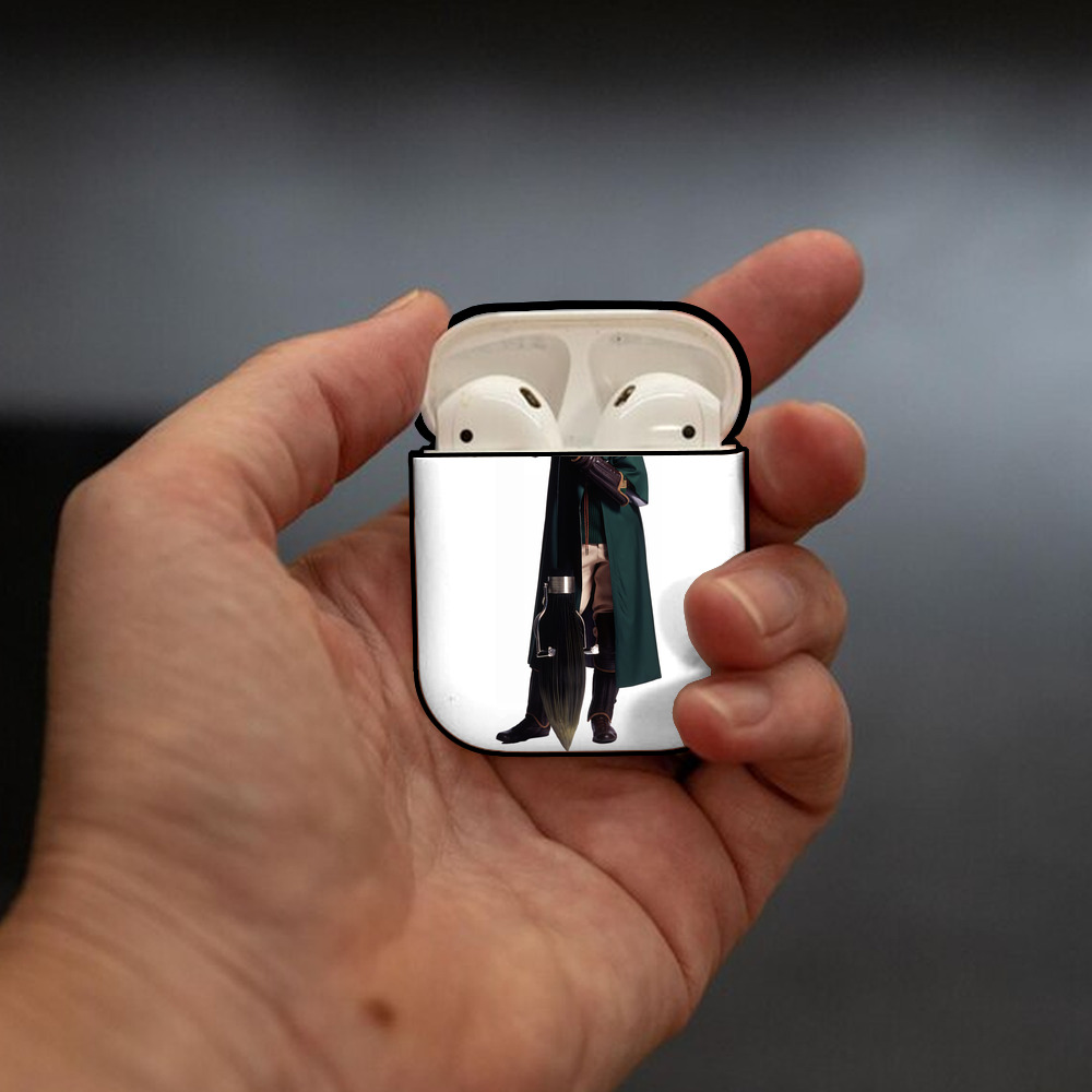 Harry Potter ハリー・ポッターシリーズ AirPods 第2世代保護ケース ハードシェル ブラック 耐衝撃・防指紋・カラビナ付き
