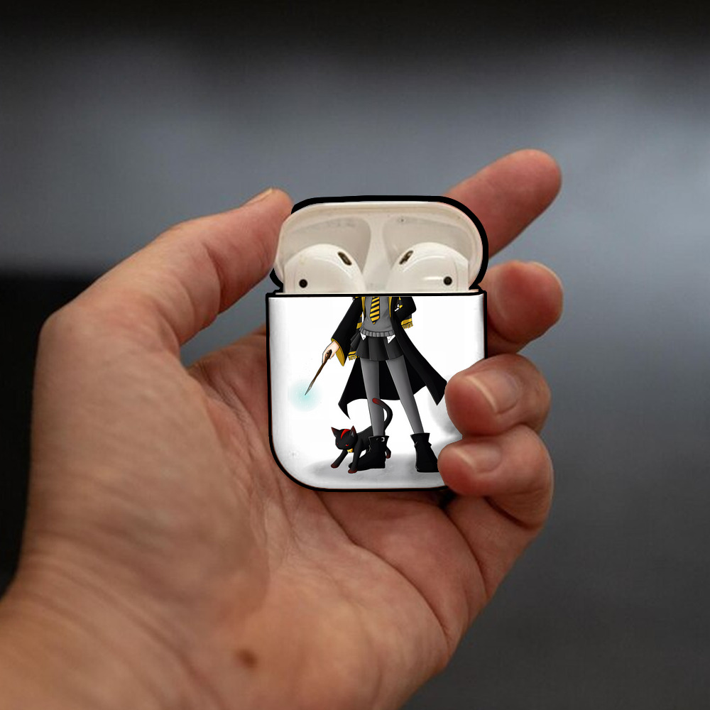 Harry Potter ハリー・ポッターシリーズ AirPods 第2世代保護ケース ハードシェル ブラック 耐衝撃・防指紋・カラビナ付き