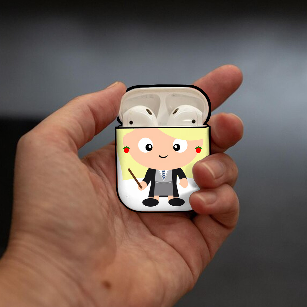 Harry Potter ハリー・ポッターシリーズ AirPods 第2世代保護ケース ハードシェル ブラック 耐衝撃・防指紋・カラビナ付き