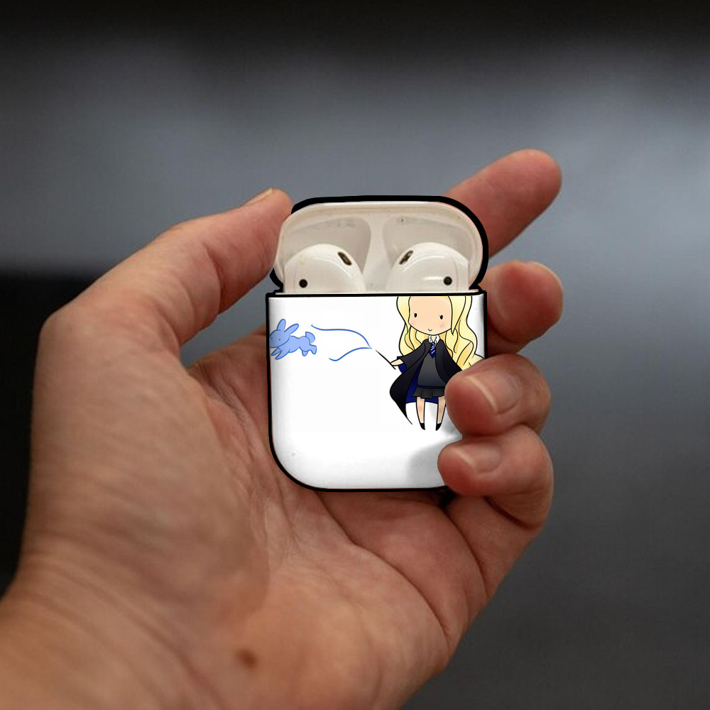 Harry Potter ハリー・ポッターシリーズ AirPods 第2世代保護ケース ハードシェル ブラック 耐衝撃・防指紋・カラビナ付き