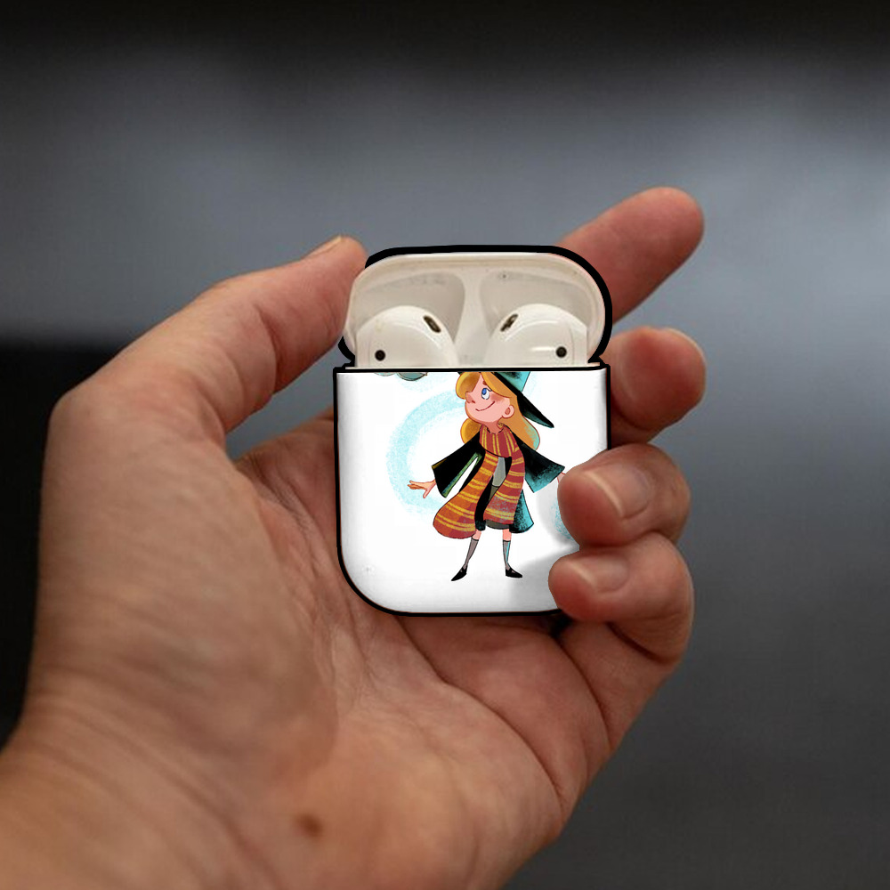Harry Potter ハリー・ポッターシリーズ AirPods 第2世代保護ケース ハードシェル ブラック 耐衝撃・防指紋・カラビナ付き