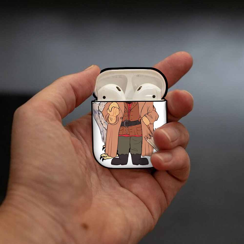 Harry Potter ハリー・ポッターシリーズ AirPods 第2世代保護ケース ハードシェル ブラック 耐衝撃・防指紋・カラビナ付き