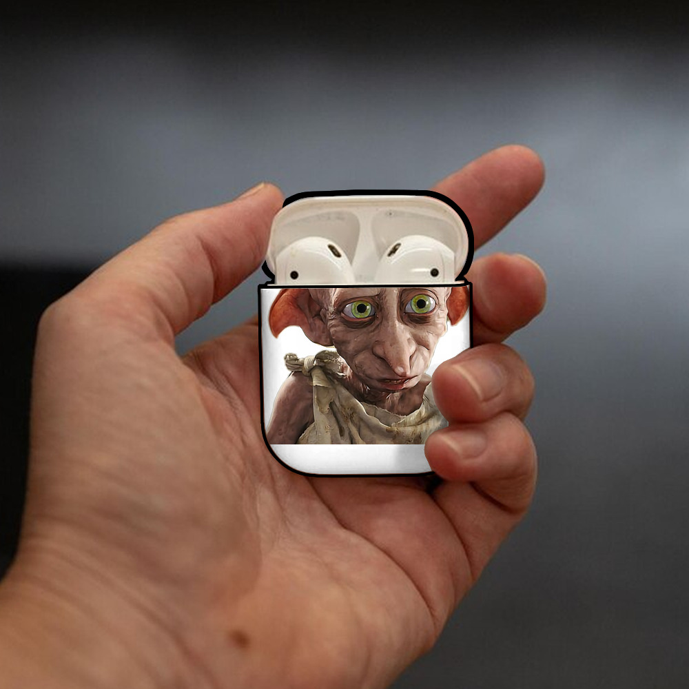 Harry Potter ハリー・ポッターシリーズ AirPods 第2世代保護ケース ハードシェル ブラック 耐衝撃・防指紋・カラビナ付き