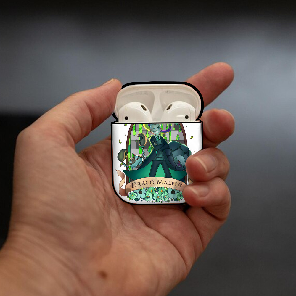 Harry Potter ハリー・ポッターシリーズ AirPods 第2世代保護ケース ハードシェル ブラック 耐衝撃・防指紋・カラビナ付き