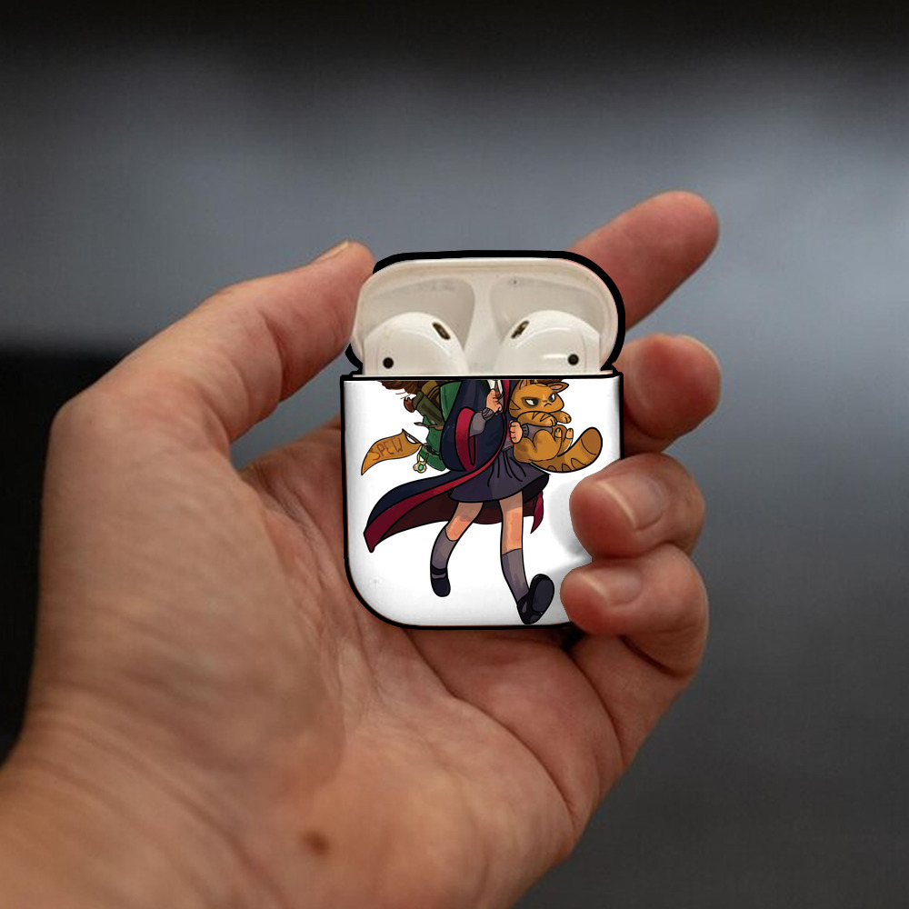 Harry Potter ハリー・ポッターシリーズ AirPods 第2世代保護ケース ハードシェル ブラック 耐衝撃・防指紋・カラビナ付き