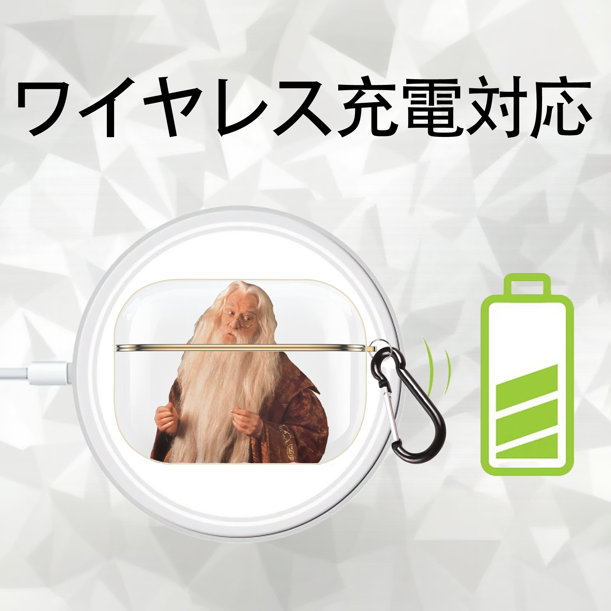 Harry Potter ハリー・ポッターシリーズ 【AirPods Pro用】ハードシェル保護ケース｜耐衝撃・防指紋・カラビナ付き商品仕様