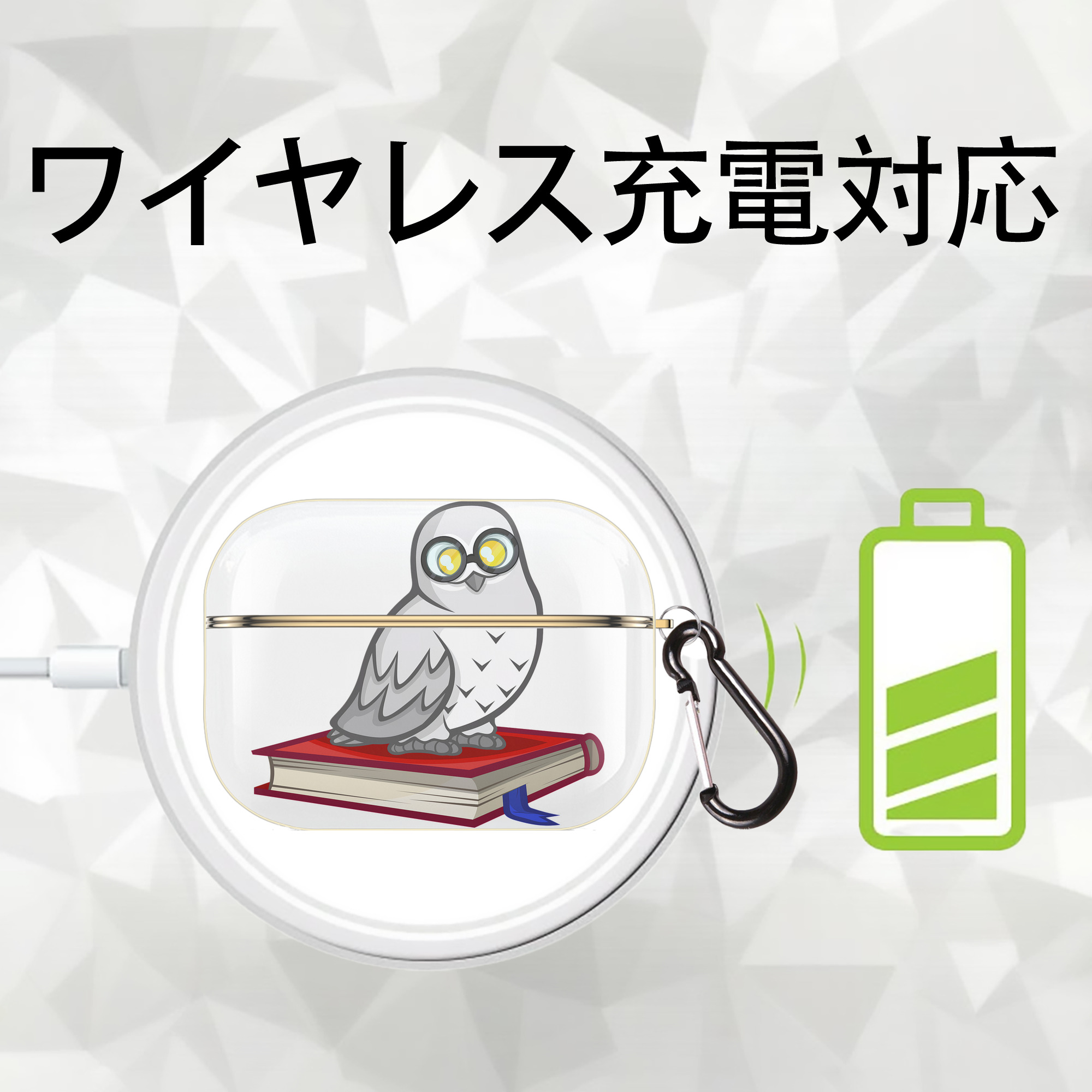 Harry Potter ハリー・ポッターシリーズ 【AirPods Pro用】ハードシェル保護ケース｜耐衝撃・防指紋・カラビナ付き商品仕様