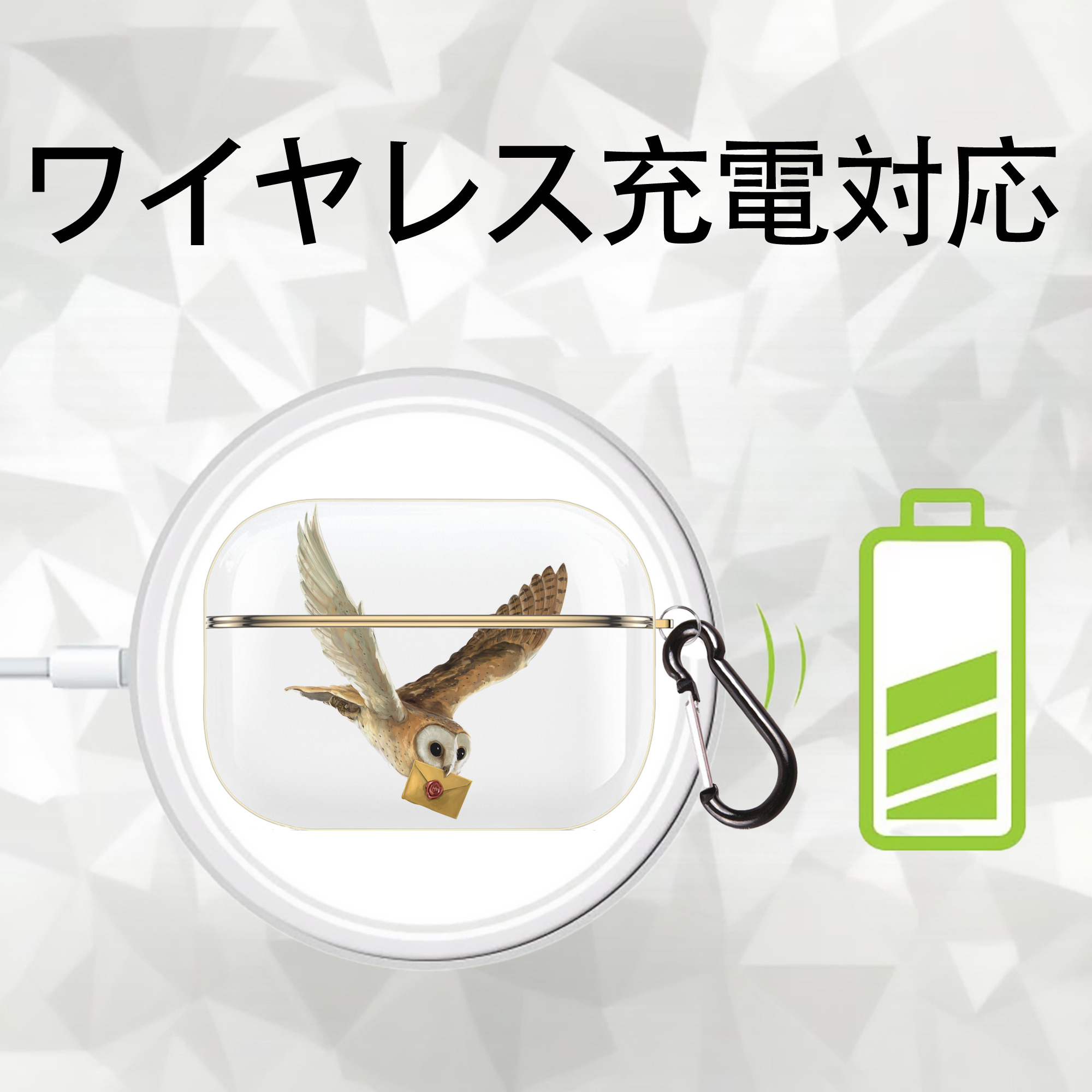 Harry Potter ハリー・ポッターシリーズ 【AirPods Pro用】ハードシェル保護ケース｜耐衝撃・防指紋・カラビナ付き商品仕様
