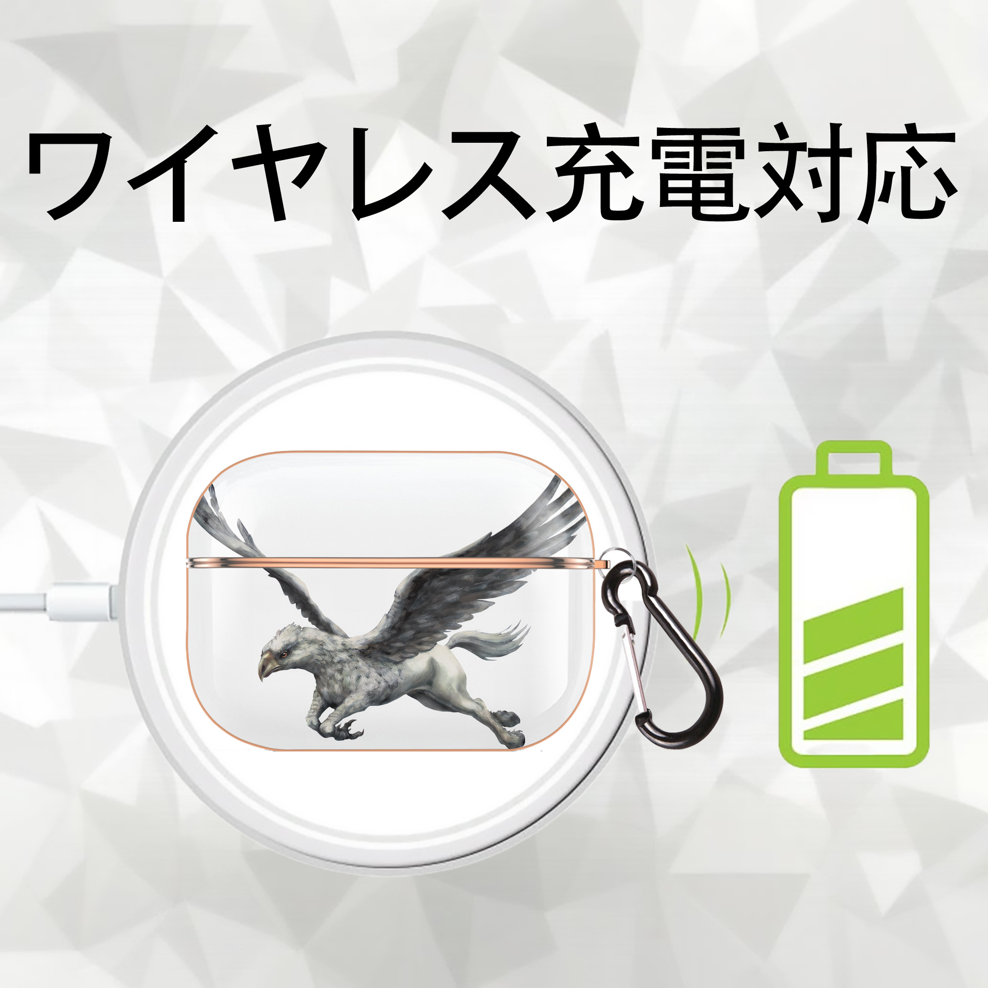 Harry Potter ハリー・ポッターシリーズ 【AirPods Pro用】ハードシェル保護ケース｜耐衝撃・防指紋・カラビナ付き商品仕様