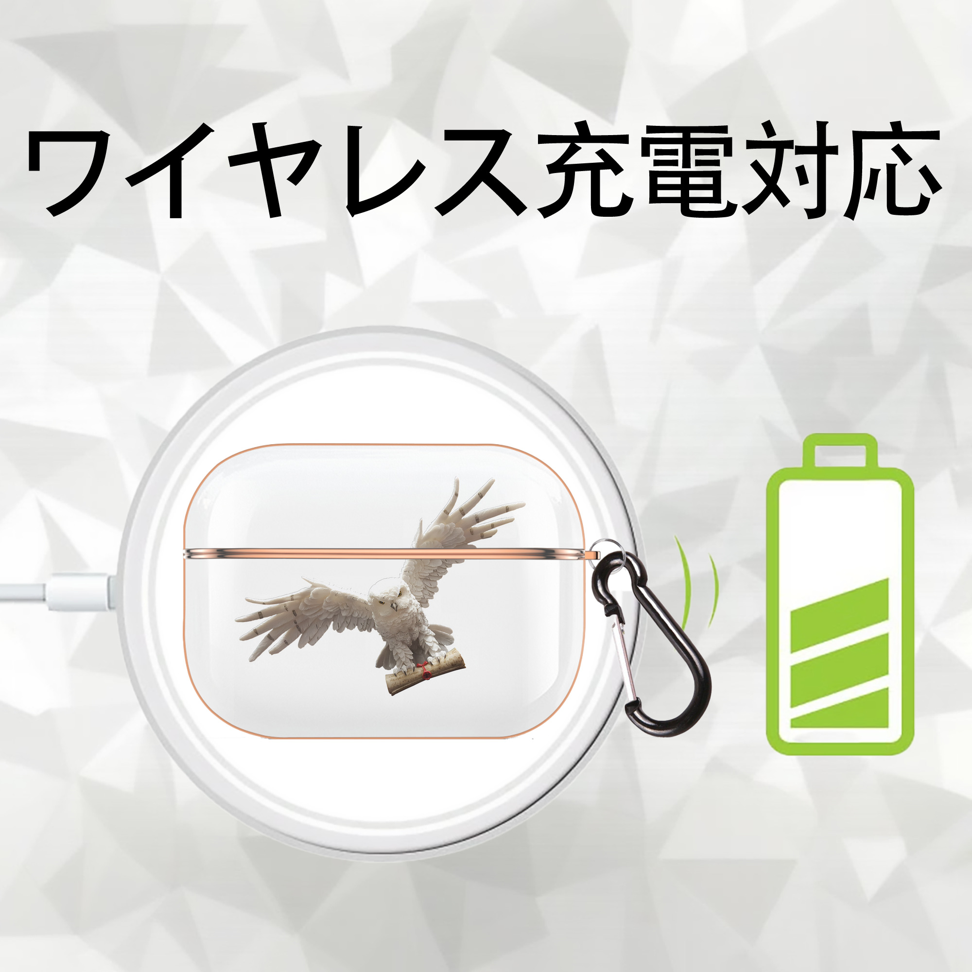 Harry Potter ハリー・ポッターシリーズ 【AirPods Pro用】ハードシェル保護ケース｜耐衝撃・防指紋・カラビナ付き商品仕様